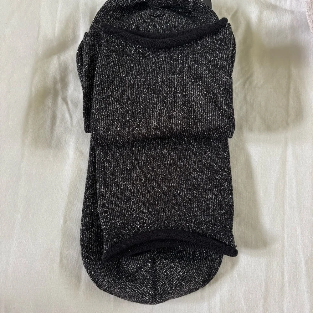 Lululemon Daily Stride Sparkle Quarter Sock Lot of 2 Black Pink Women’s Size L